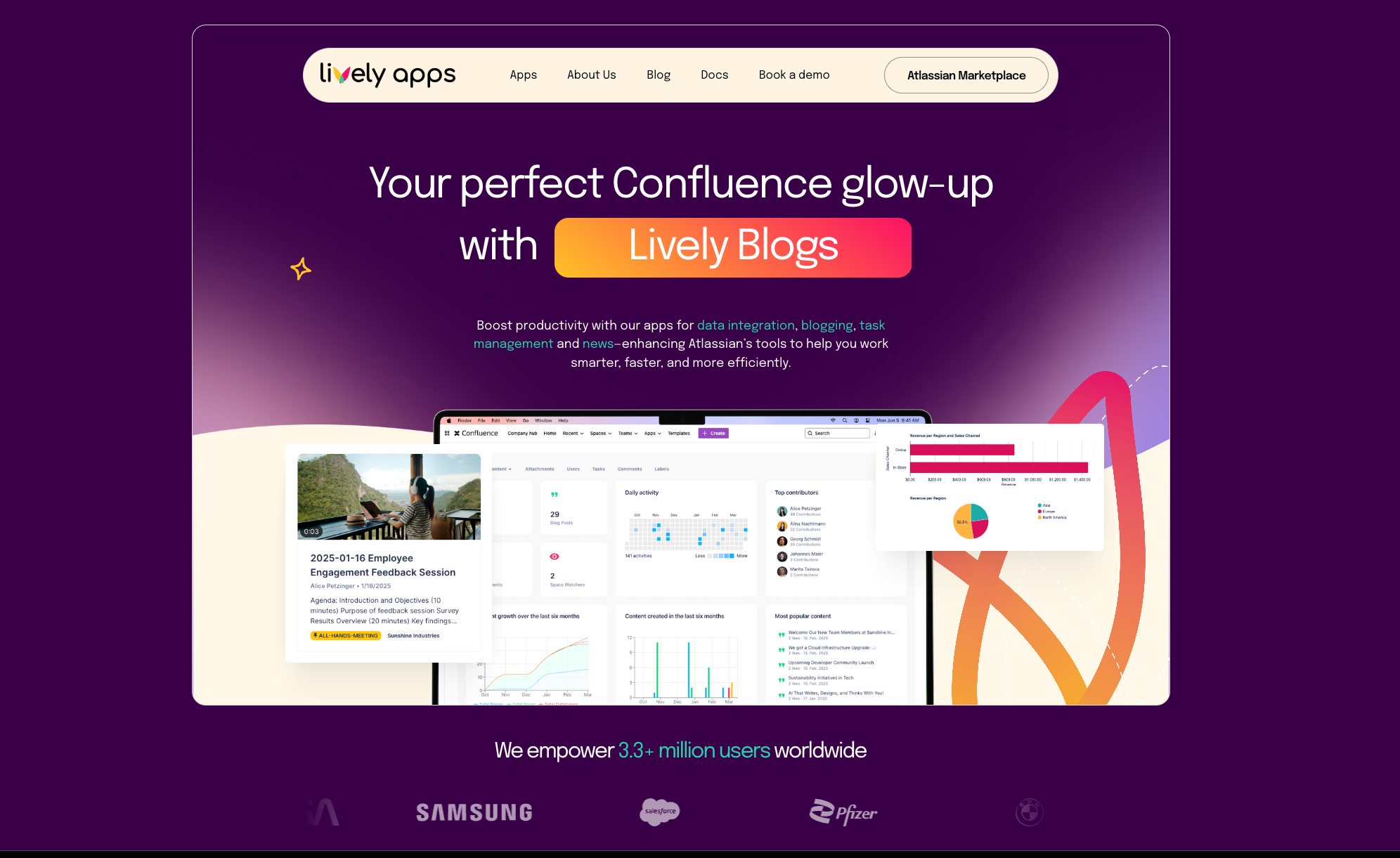 Homepage of the redesigned Lively Apps website featuring Lively Blogs and a modern, vibrant design.