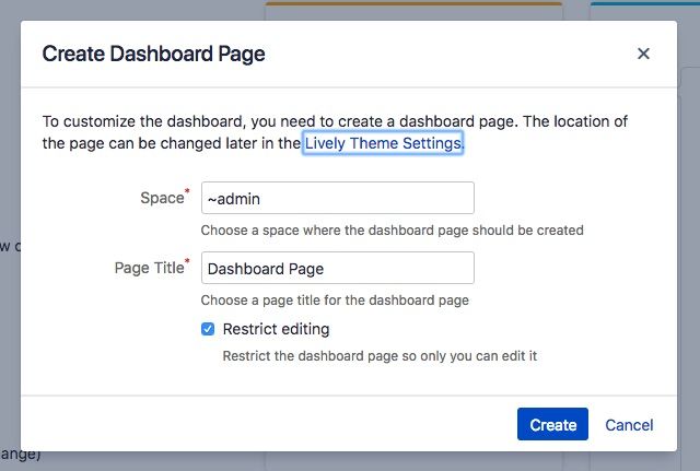 Create page
