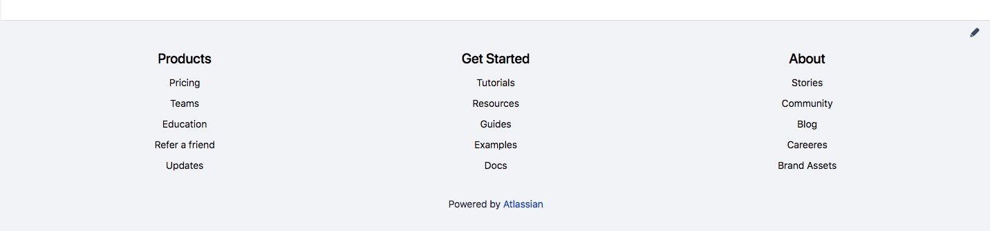 Footer example