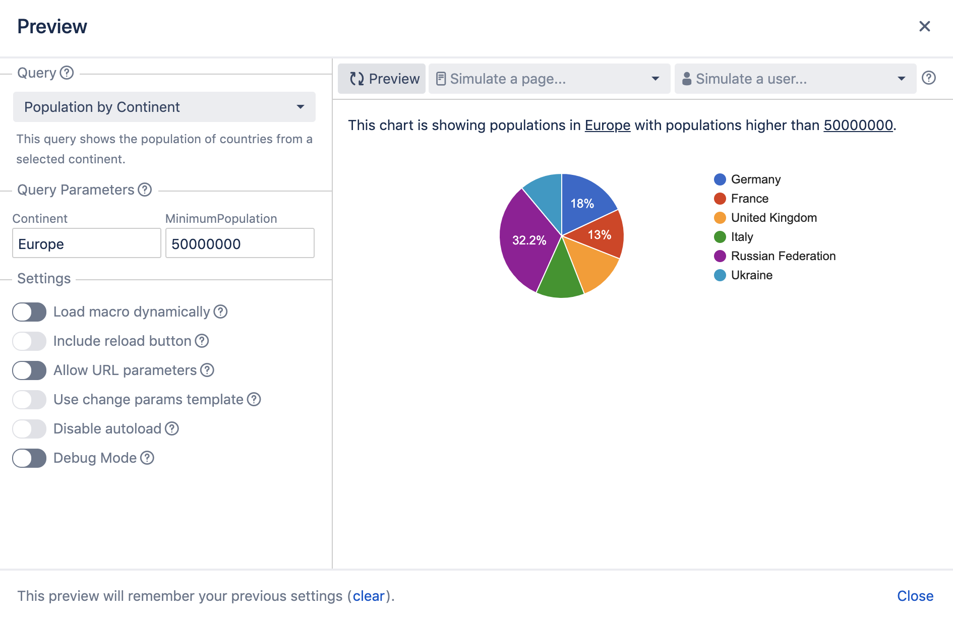 PocketQuery Admin Preview Populated