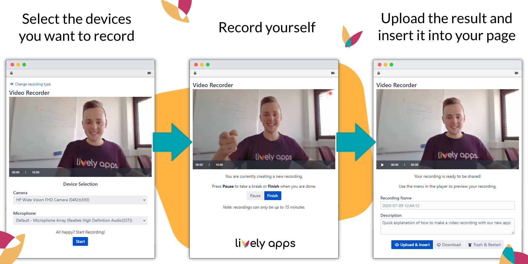 Recorder pop-up