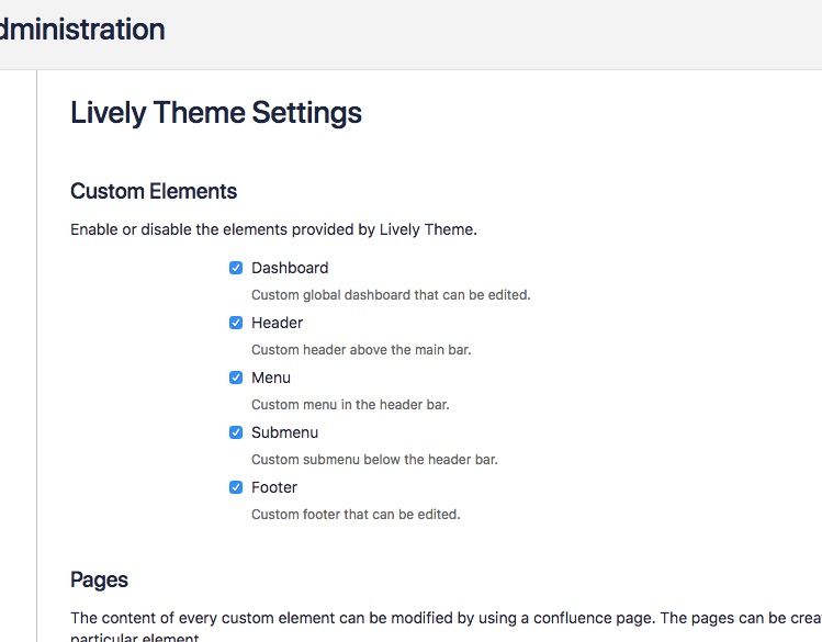 Settings - Custom Elements