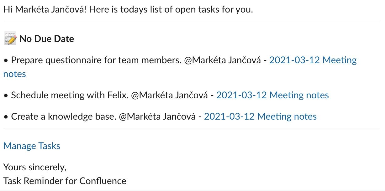 Slack task reminder